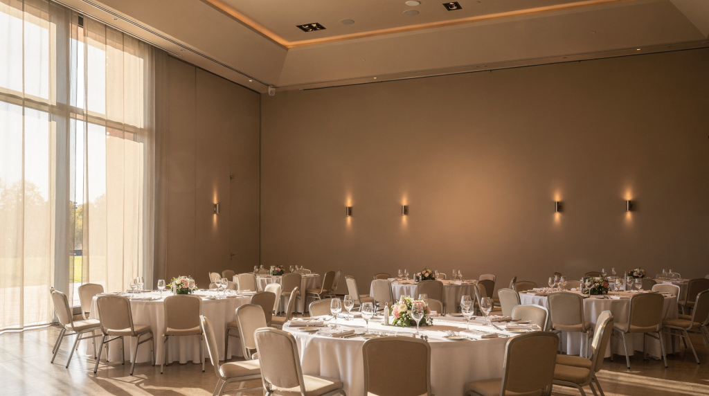 Iluminación de salones para fotografía de eventos