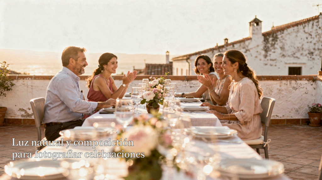 Luz natural y composición para fotografiar celebraciones